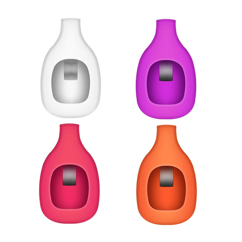 EverAct Clip Holder Compatible with Fitbit Zip (Set of 4) 4 Pack:WHITE PURPLE RED ORANGE