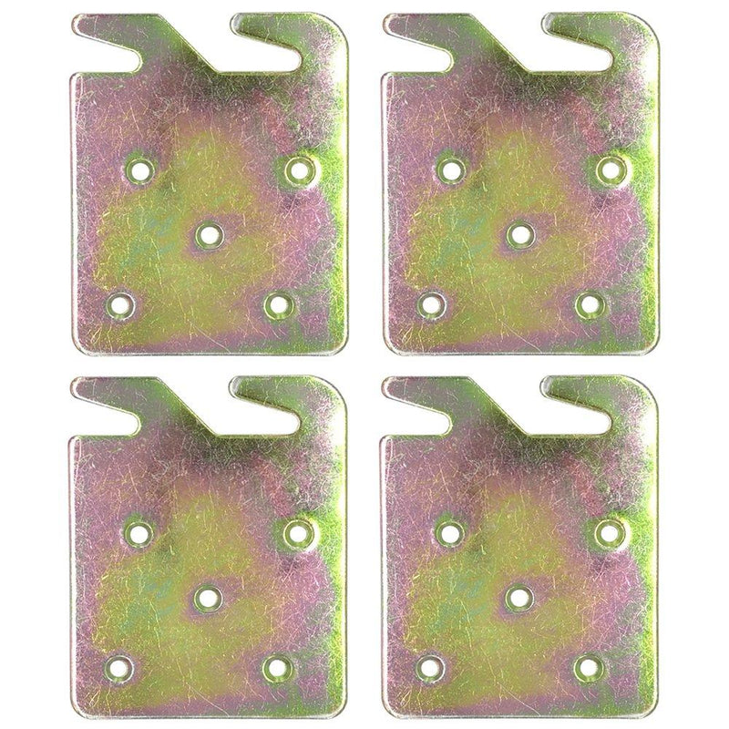 Richohome Wood Bed Rail Hook Plates - Pack of 4