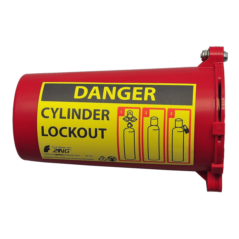 ZING 7101-4PK RecycLockout Lockout Tagout, Cylinder Lockout, Recycled Plastic (Pack of 4)