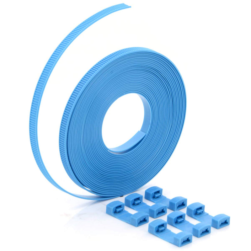 Zip Ties,Nylon Cable Ties For Binding Baggage Cargo,Ultra Long 8 Meters Cable Roll With Connectors - Without Scissors - 1 Pcs/Pack