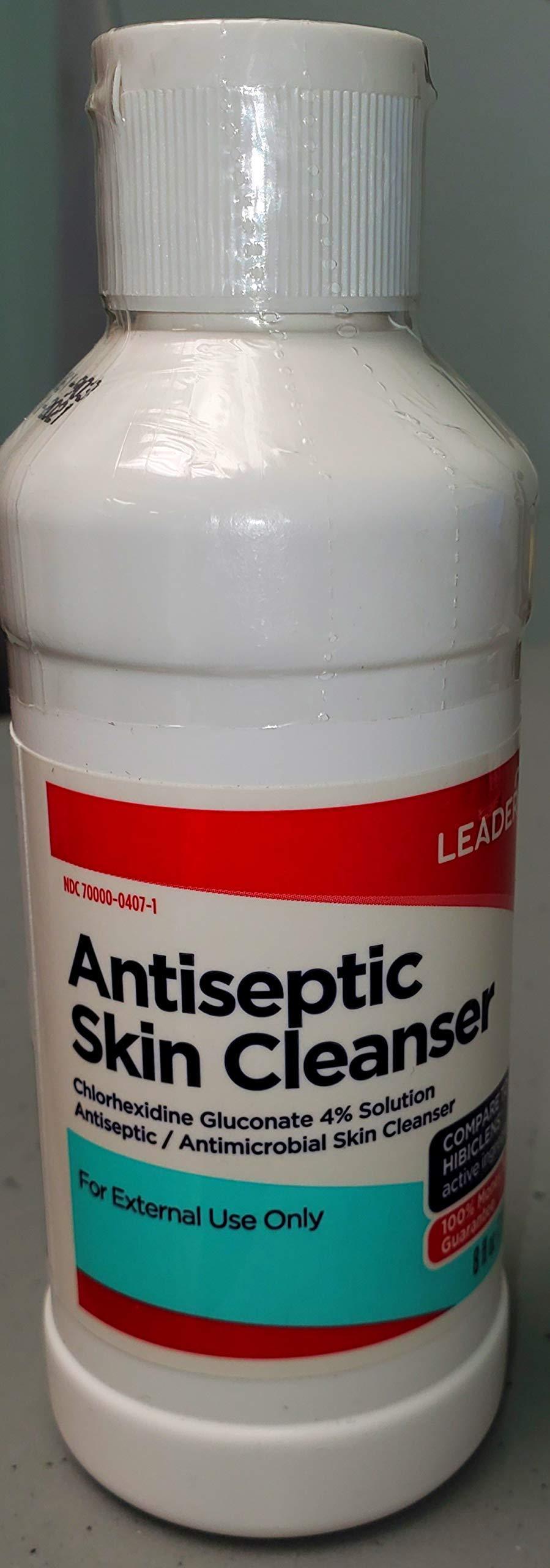 Leader Antimicrobial/Antiseptic Skin Cleanser 4% Solution for Antimicrobial Skin Cleansing, 8 Ounce