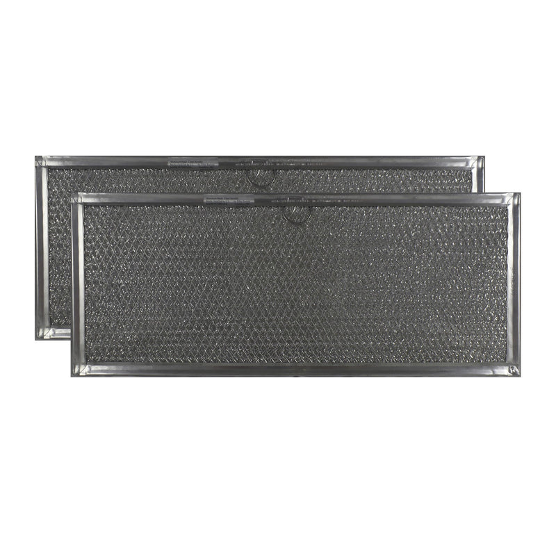 2-Pack Air Filter Factory Replacement For Jenn-Air 71002111 Aluminum Grease Filters 6-3/8 X 15-5/8 X 3/32 Inches
