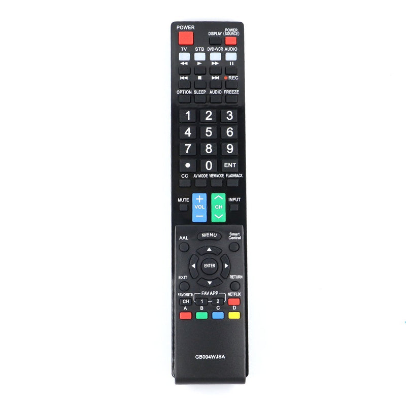 New GB004WJSA Replace Remote for Sharp Smart TVs LC-60LE832U LC-60LE830U LC60LE640U LC70C6400U LC80LE633U LC60C6400UA