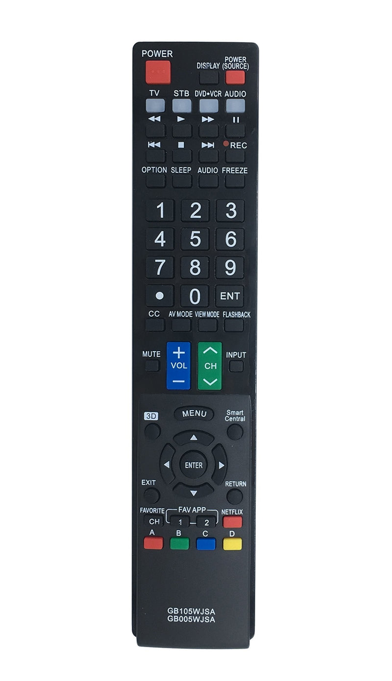 GB005WJSA GB105WJSA Replace Remote Control fit for Sharp TV LC-60LE745U LC-60C8470U LC-70C8470U LC-60LE847U LC-60LE845U LC-80LE844U LC-90LE745U LC-60C7450U LC-70LE847U