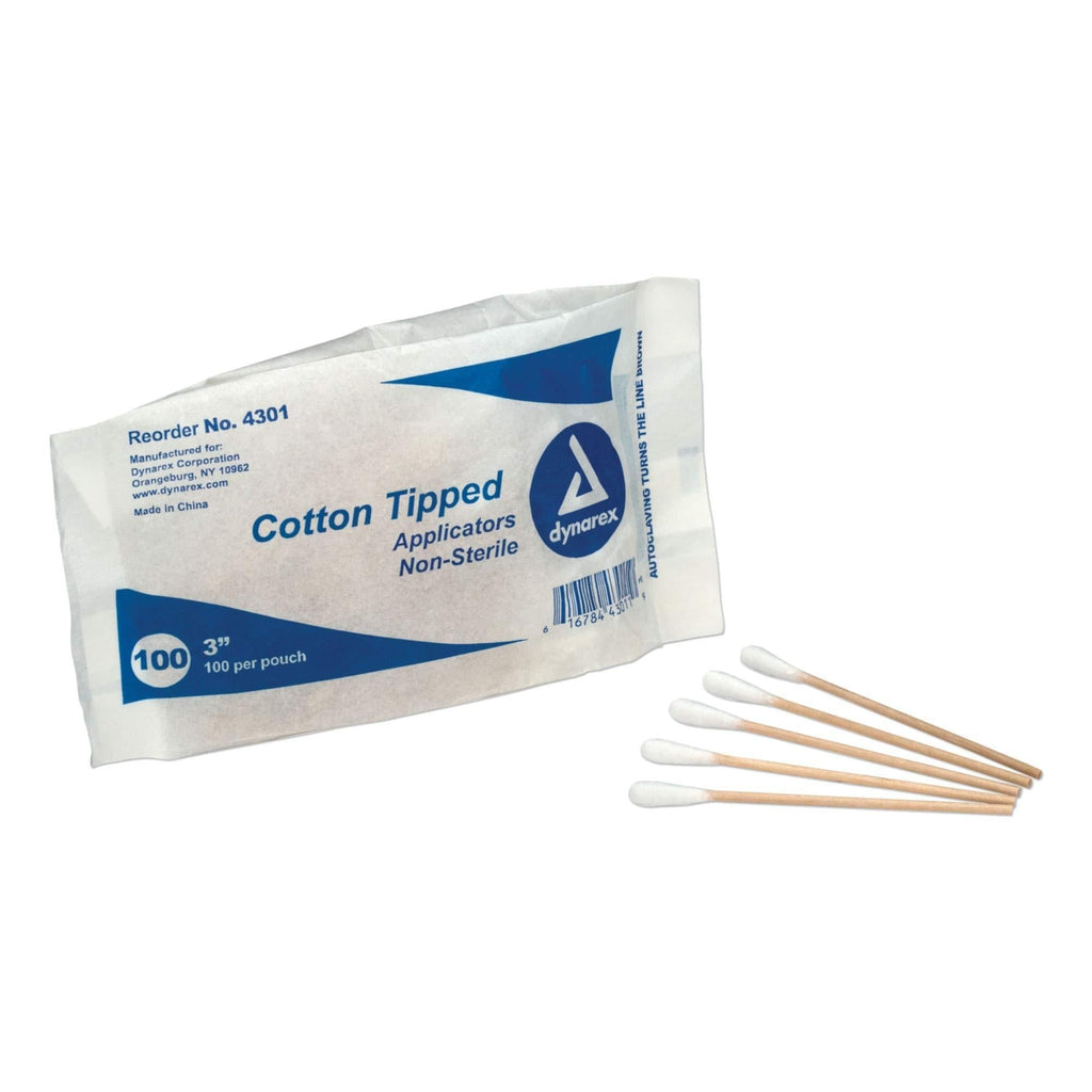 First Aid Only 25-400 Non-Sterile Cotton Tipped Applicators, 3" Wood