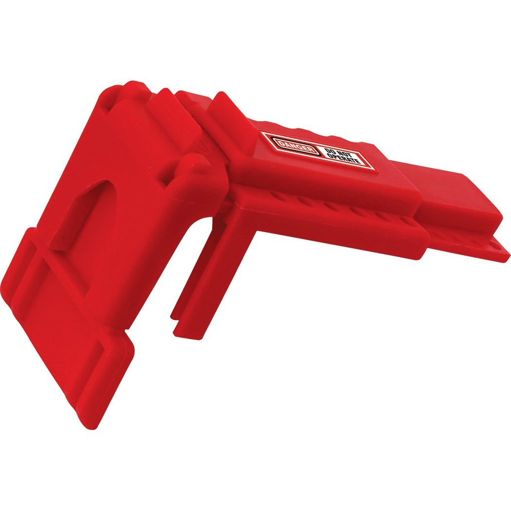 Lockout Safety Supply 7249 Ball Valve Lockout, 3/8" - 1.4" Diameter, Red