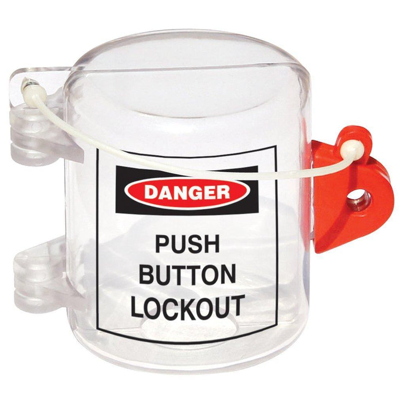 Lockout Safety Supply 7254 Oversize Push Button Lockout, Clear