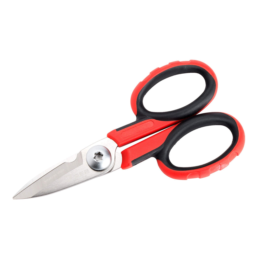 ARES 70105 - 5 1/2-Inch Multi-Purpose Heavy Duty Shears - Finely Serrated High Carbon Stainless Steel Blades - Cuts Wire, Insulation, Soft Cable and More