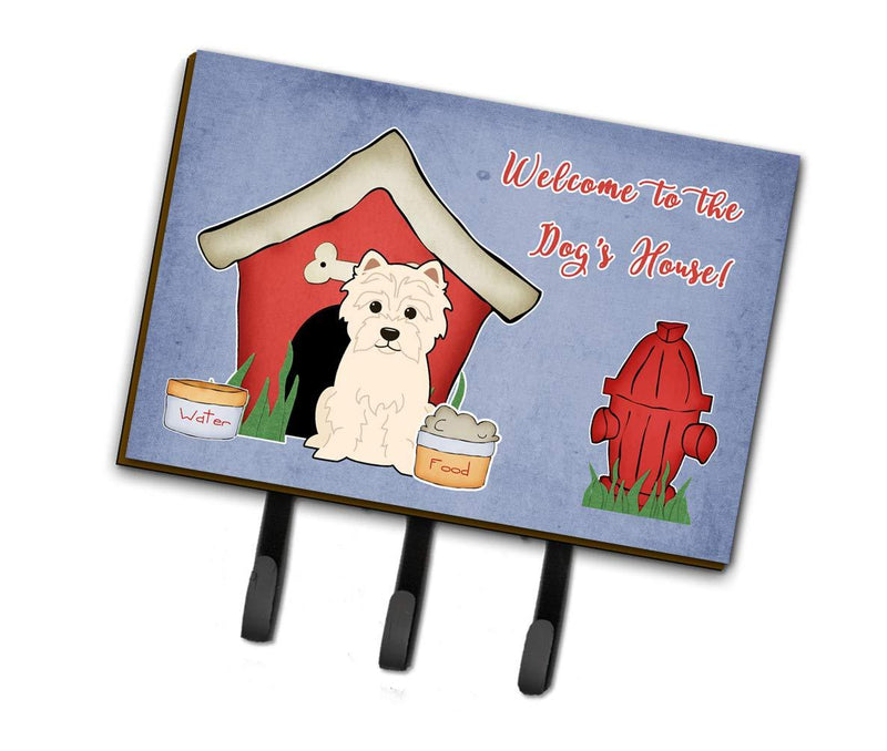 Caroline's Treasures BB2796TH68 Dog House Collection Westie Leash or Key Holder, Triple, Multicolor
