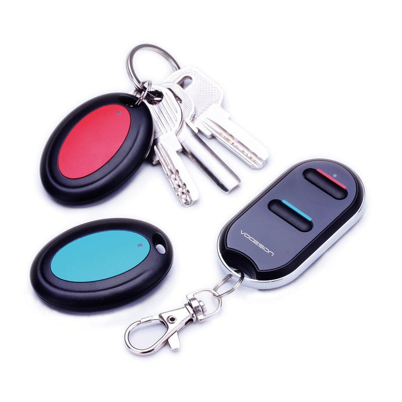 Vodeson KeyTag Key Finder TV Remote Control Finder, Easy to Use Suitable for The Elderly 80dB RF Key Locator Device,Key Finders That Make Noise Key Tracker/Wallet Finder,1 RF Transmitter 2 Receivers