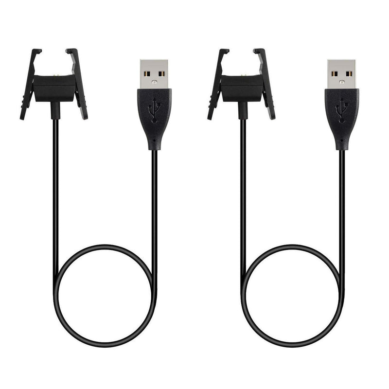 Kissmart Compatible with Fit bit Charge 2 Charger, Replacement Charging Cable Cord for Fit-bit Charge 2 Smart Wristband (2-Pack, 1.8ft)