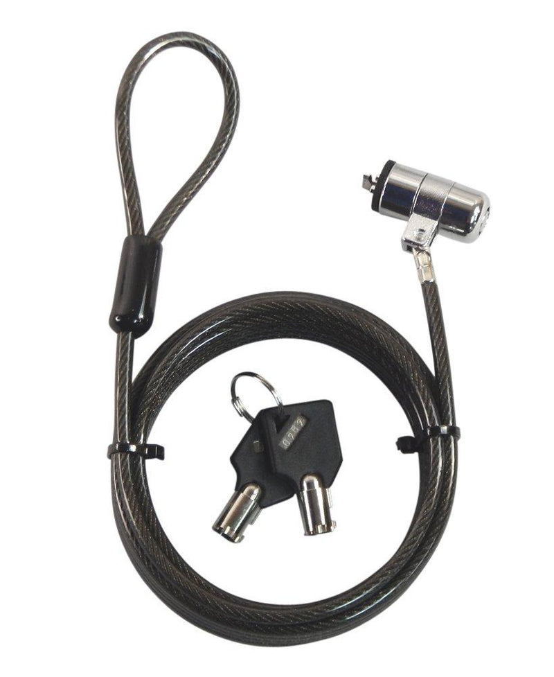 Sendt 10 Foot Black Notebook/Laptop Keyed Lock Security Cable Extra Long! Black 10 Ft