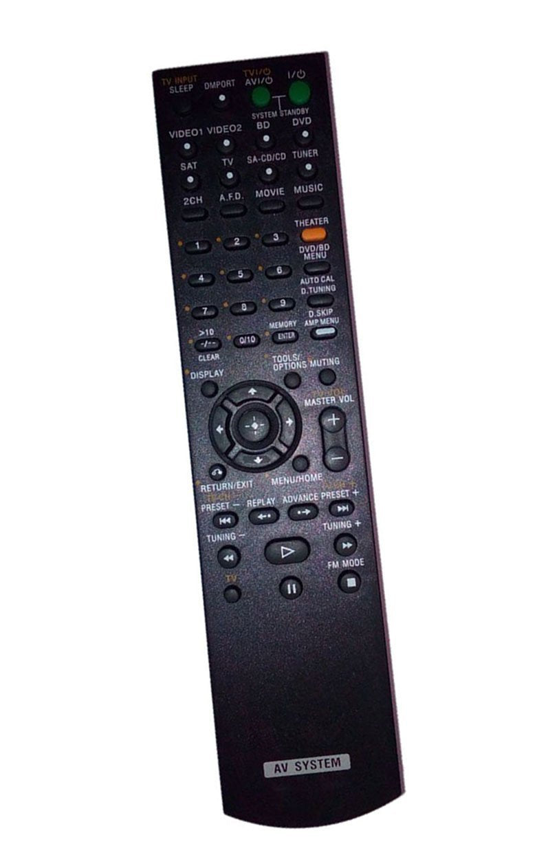 Replaced Remote Control for Sony HTDDW8600 RMAAU024 STR-DH500 1-480-588-11 STRDH700 Home Theater Audio/Video Receiver AV System