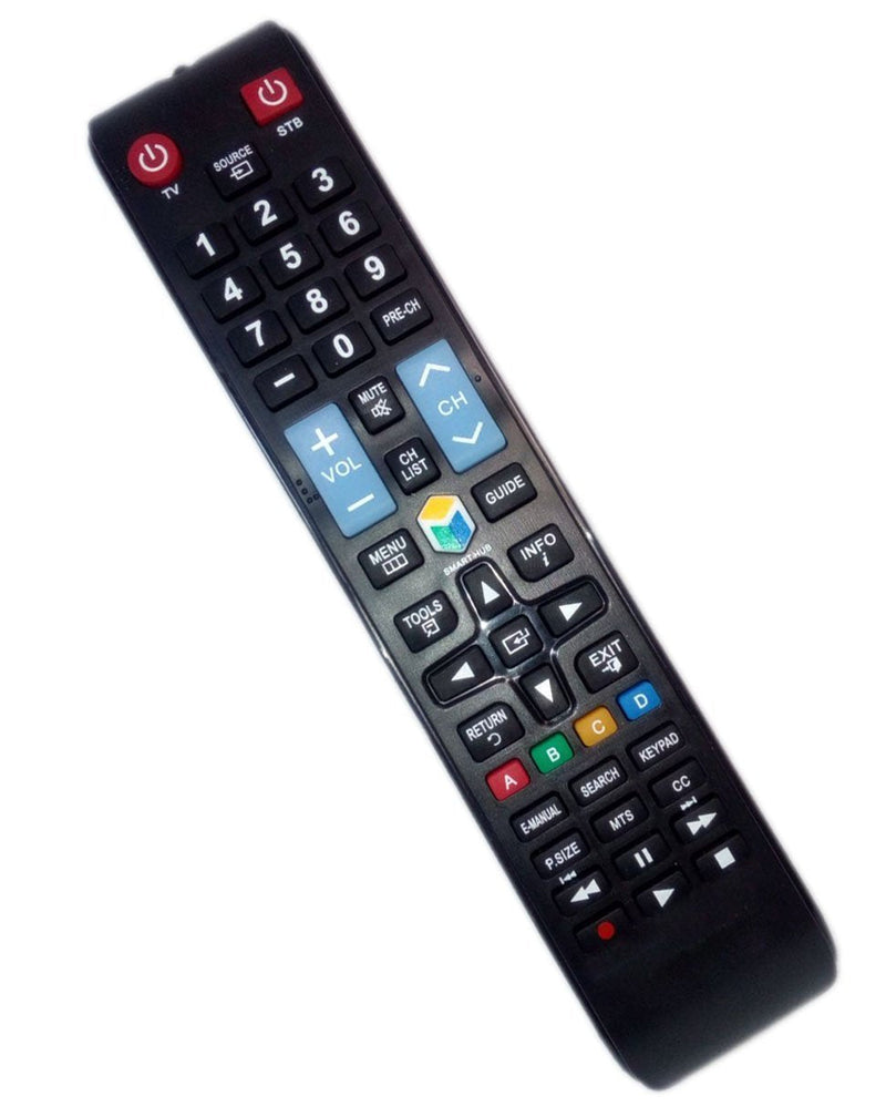 Replaced Remote Control Compatible for Samsung UN32H5201AFXZA UN28H4500 UN40H5203AFXZA UN50H5203AFXZA UN58J5190AFXZA Smart LED HD TV