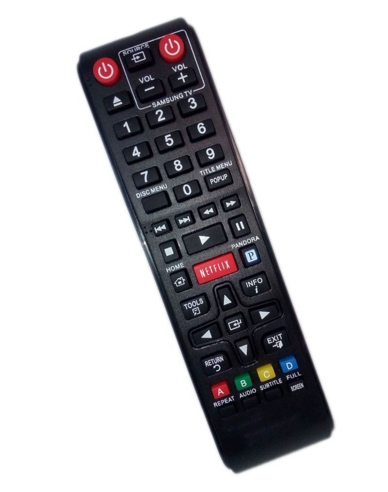 Replaced Remote Control Compatible for Samsung BD-E5400/ZA BDE5300/ZA BDE5400ZC BDEM53C BD Blu-Ray DVD Player