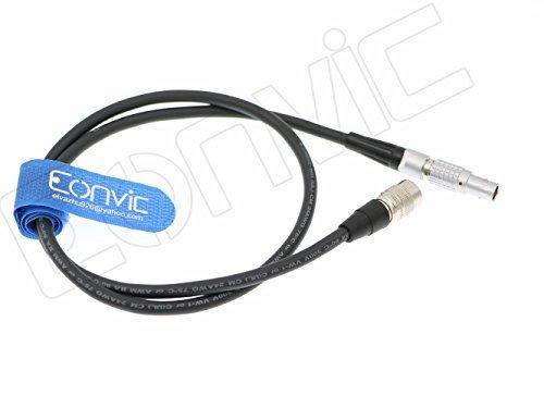 Eonvic 2 pin to 4 pin Hirose Power Cable for ARRI Teradek Bolt (Straight) straight