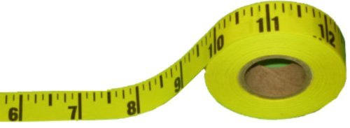 20yds Adhesive Table Sticky Measuring Tape Ruler Read in 1/8th inch, Left to Right Side