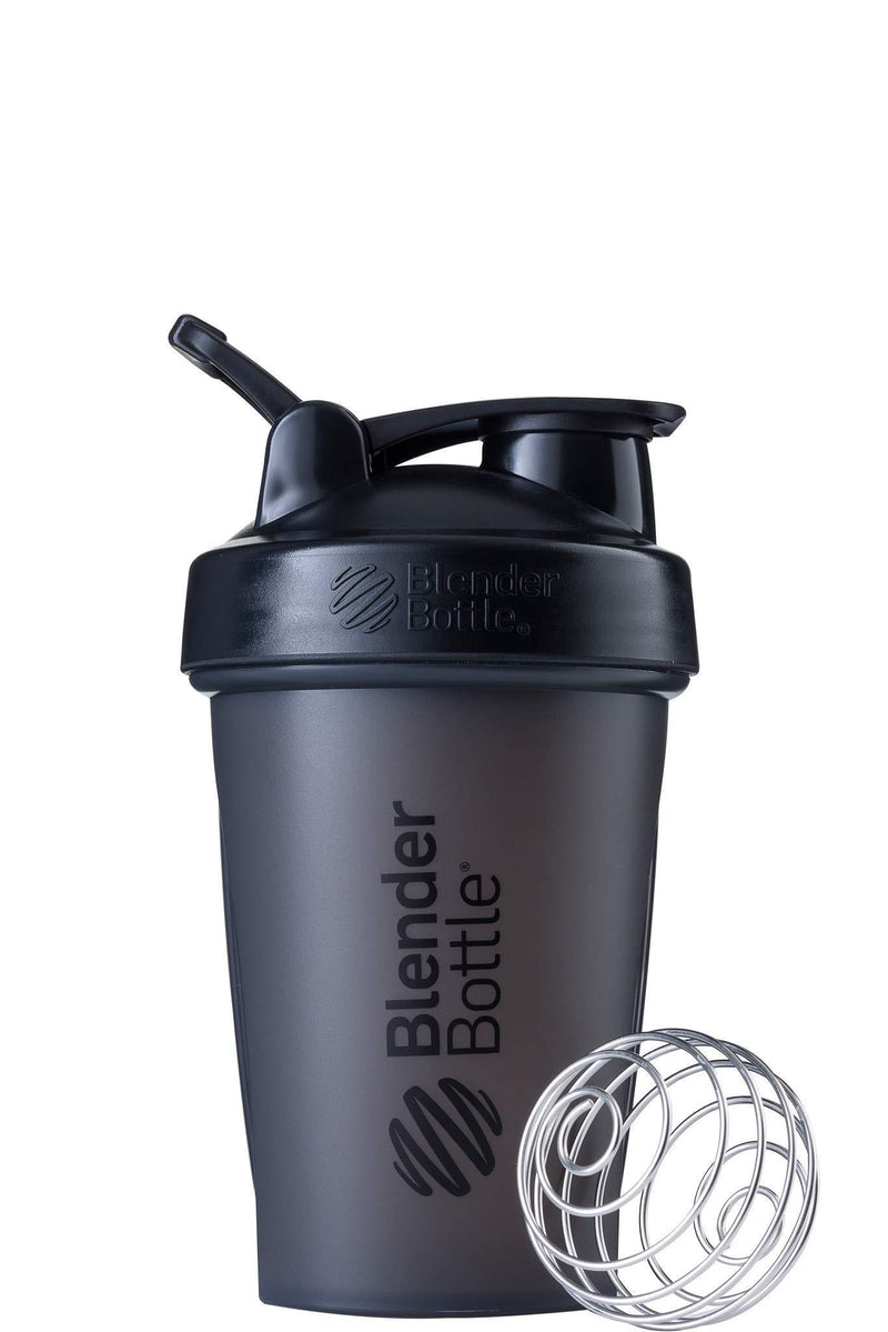 BlenderBottle Classic Shaker Bottle Perfect for Protein Shakes and Pre Workout, 20-Ounce, Full Color Black Classic V1