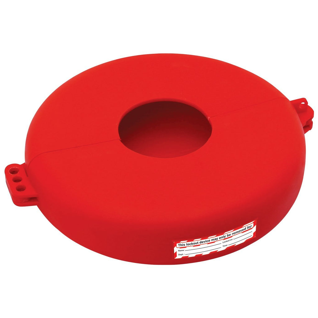 Lockout Safety Supply 7247 Gate Valve Lockout, 6.5" - 10" Wheel, Red