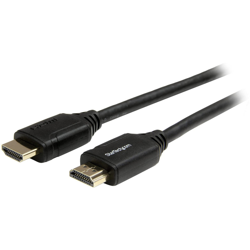 StarTech.com 6ft (2m) Premium Certified HDMI 2.0 Cable with Ethernet - High Speed Ultra HD 4K 60Hz HDMI Cable HDR10 - HDMI Cord (Male/Male Connectors) - For UHD Monitors, TVs, Displays (HDMM2MP) 6 ft/2m