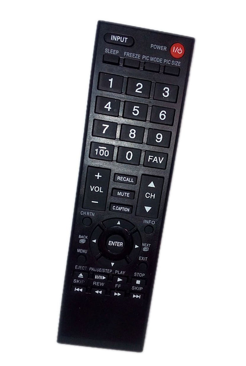 Replaced Remote Control Compatible for Toshiba 43L420U 19SL410U 22AV600UZ 32SL410UM 37E200U LED HDTV TV