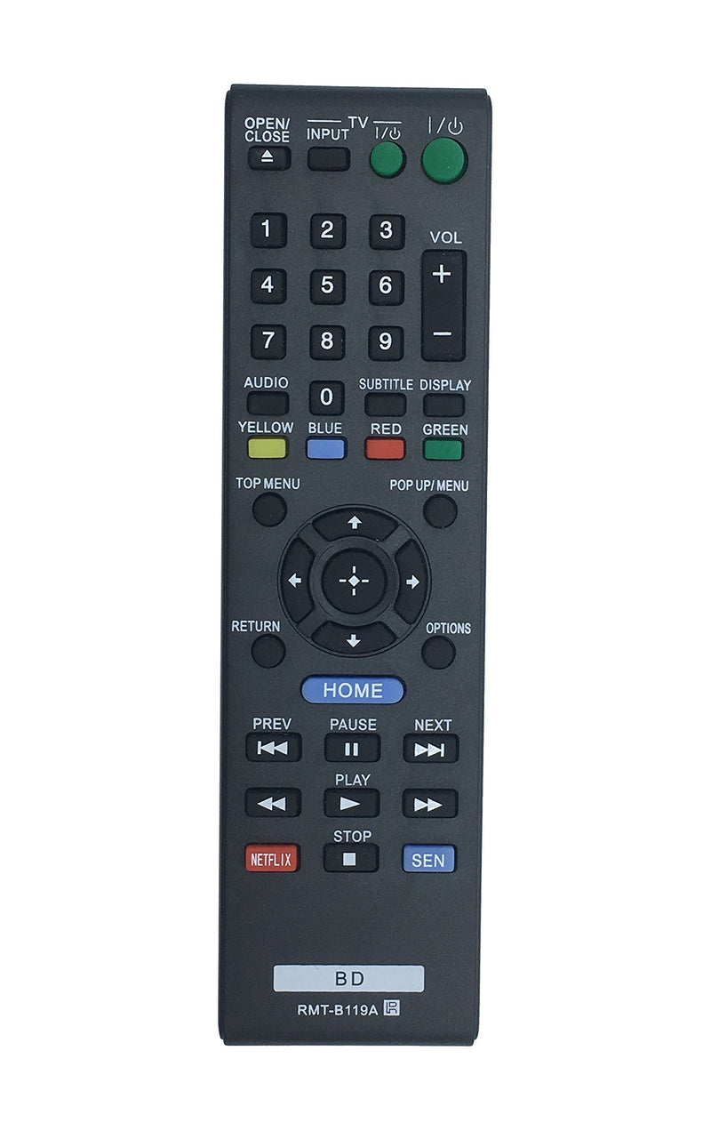 VINABTY New RMT-B119A Replaced Blu-Ray Remote fit for Sony Player RMTB119A BDP-BX18 BDP-S185 1-490-027-12 149002712 BDP-BX39 BDP-BX110 BDP-BX310 BDP-BX510 BDP-S590WM BDP-S1100 BDP-S3100