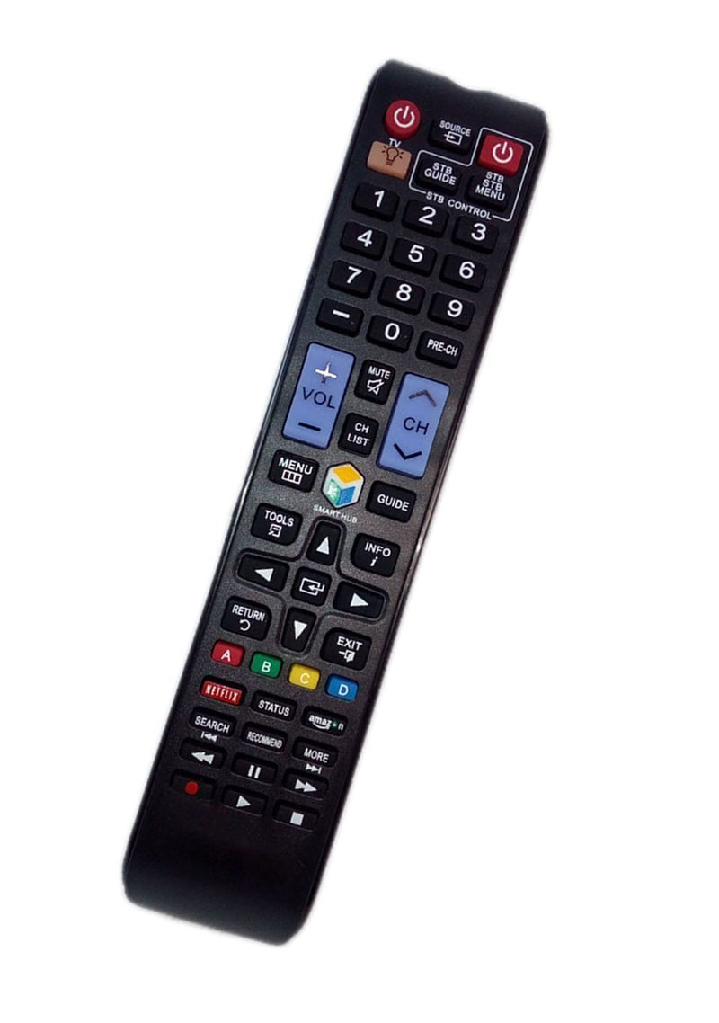 Replaced Remote Control Compatible for Samsung PN60F8500AFXZA UN40F5500 UN46F6300 UN65F8000BFXZA UN55F6350AFXZA TV