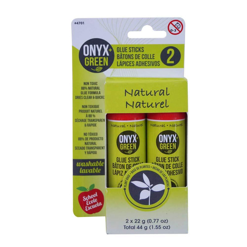 Onyx and Green 4701 Glue Sticks, Non-Toxic, 2 Piece 2pk