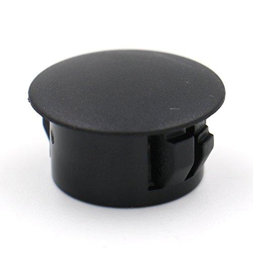 Baomain Plastic Black Locking Hole Plugs Panel Hole Diameter 5/8" (16mm) 100 Pack