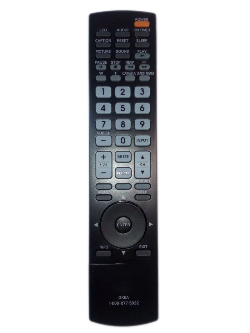 GXEA 1-800-877-5032 Remote Control Replaced for Sanyo DP37840 DP42840 DP46840 LCD55L4 DP50710 DP50740 DP52440 DP55360 HDTV LCD TV