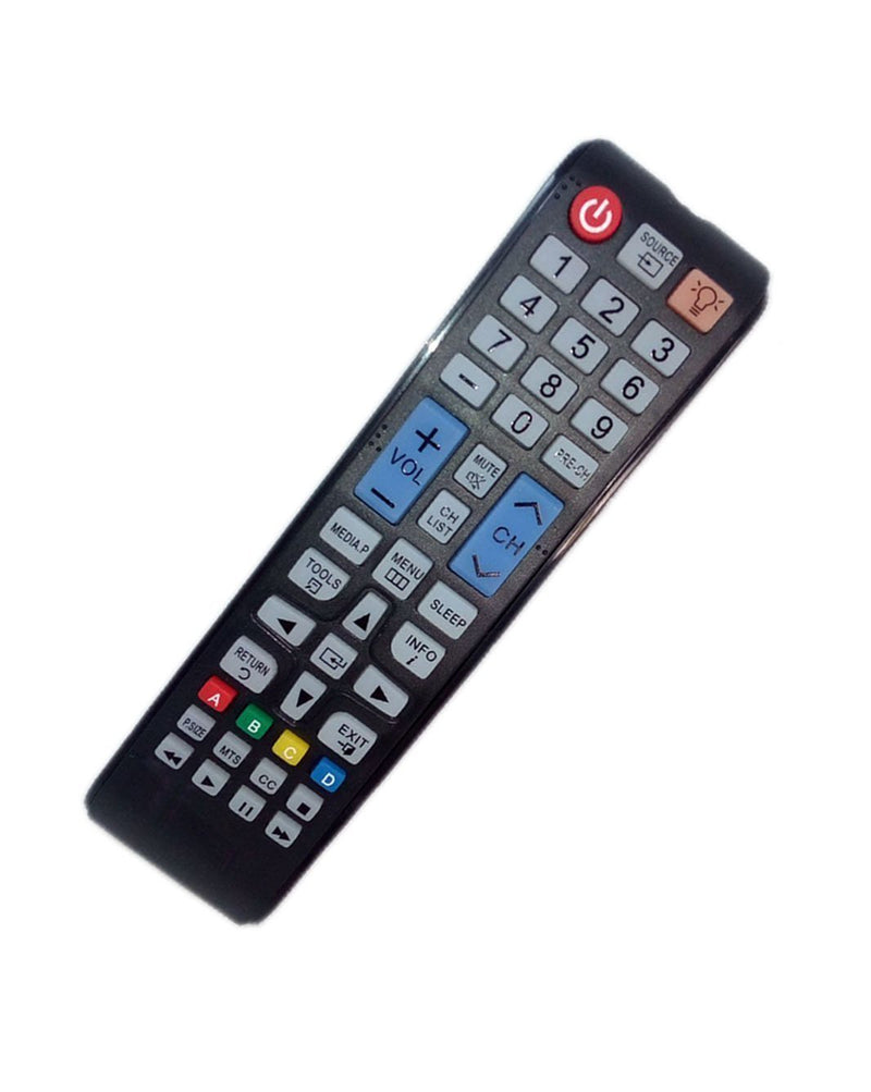 Replaced Remote Control Compatible for Samsung PN43E440 AA59-00785A UN32F5050 PN64F5300AFXZA UN46EH6000F UN60EH6000FXZA LED HDTV Plasma TV
