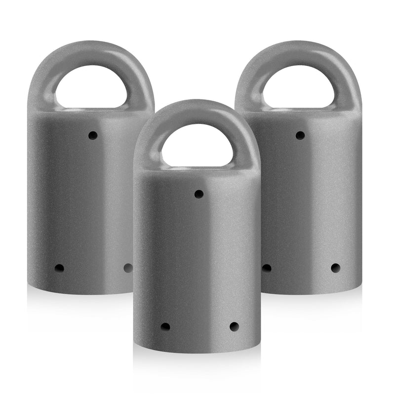 MagnetPal 3 pack Heavy-Duty Neodymium Anti-Rust Magnet, Best for Magnetic Stud Finder / Key Organizer / Indoor and Outdoor Multi Uses, Gray with Key Ring (SP-MPM3GY)