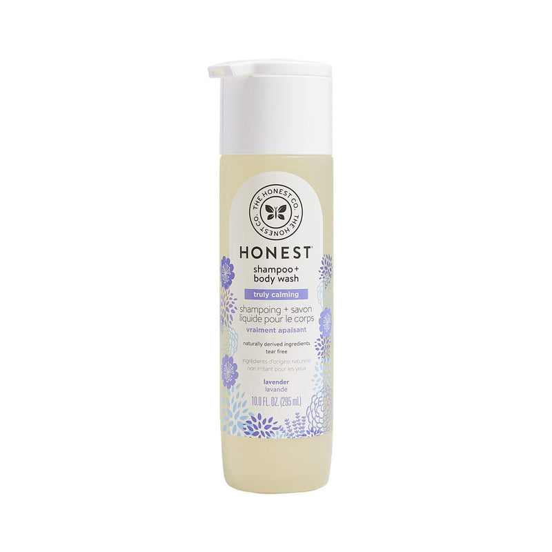 The Honest Company Truly Calming Lavender Shampoo + Body Wash, Tear Free Baby Shampoo + Body Wash, Naturally Derived Ingredients, Sulfate & Paraben Free Baby Wash, 10 Fl Oz 10 Fl Oz (Pack of 1) Dreamy Lavender