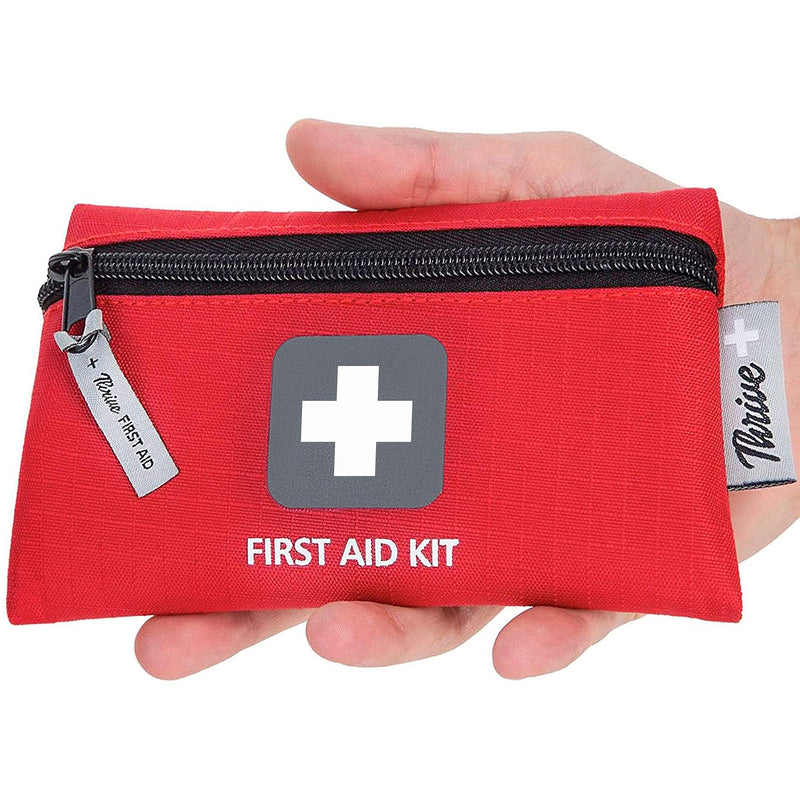 Thrive Mini First Aid Kit Travel Size (66 Piece) - First Aid Bag with Hospital Grade Medical Supplies 66 Piece