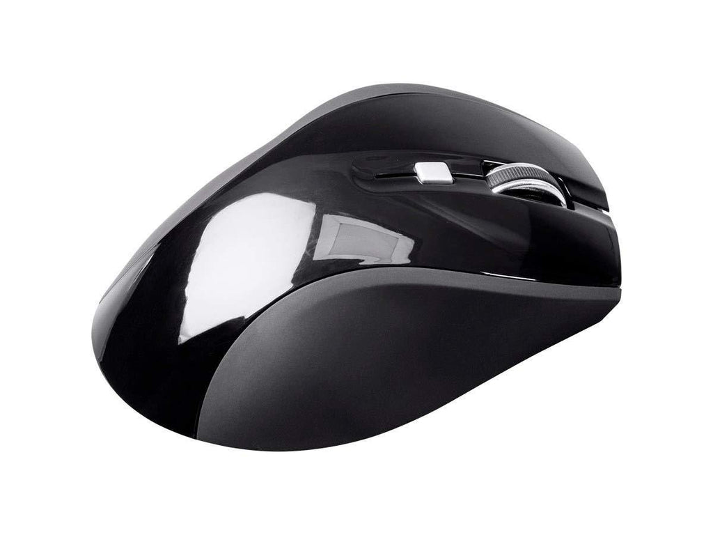 Monoprice Select Wireless Ergonomic Mouse - Black - Ideal for Work, Home, Office, Computers - Workstream Collection