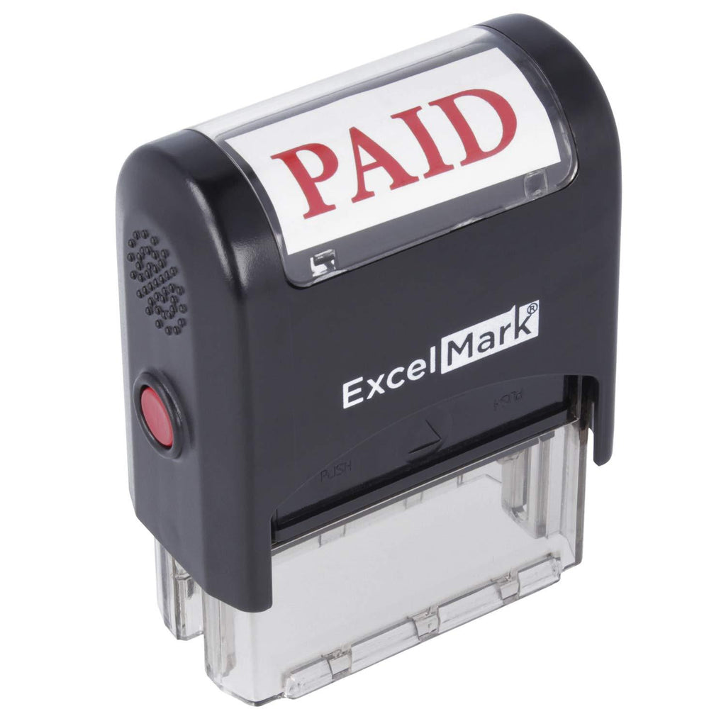 ExcelMark Paid Self Inking Rubber Stamp