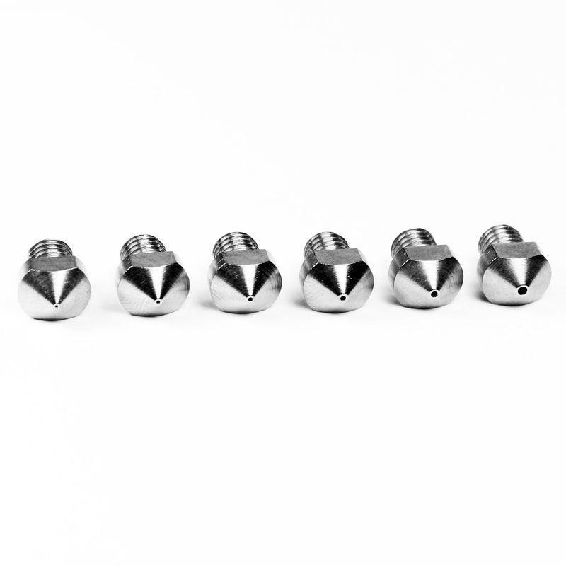 Micro Swiss Plated Wear Resistant Nozzle for (LulzBot TAZ 5, TAZ 6, LulzBot Mini) Value Pack