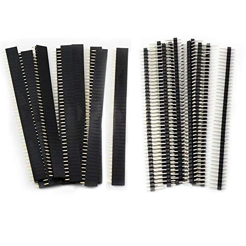 OCR 20PCS 2.54mm Breakaway PCB Board 40Pin Male and Female Header Connector for Arduino Shield Male and Female Header --20PCS
