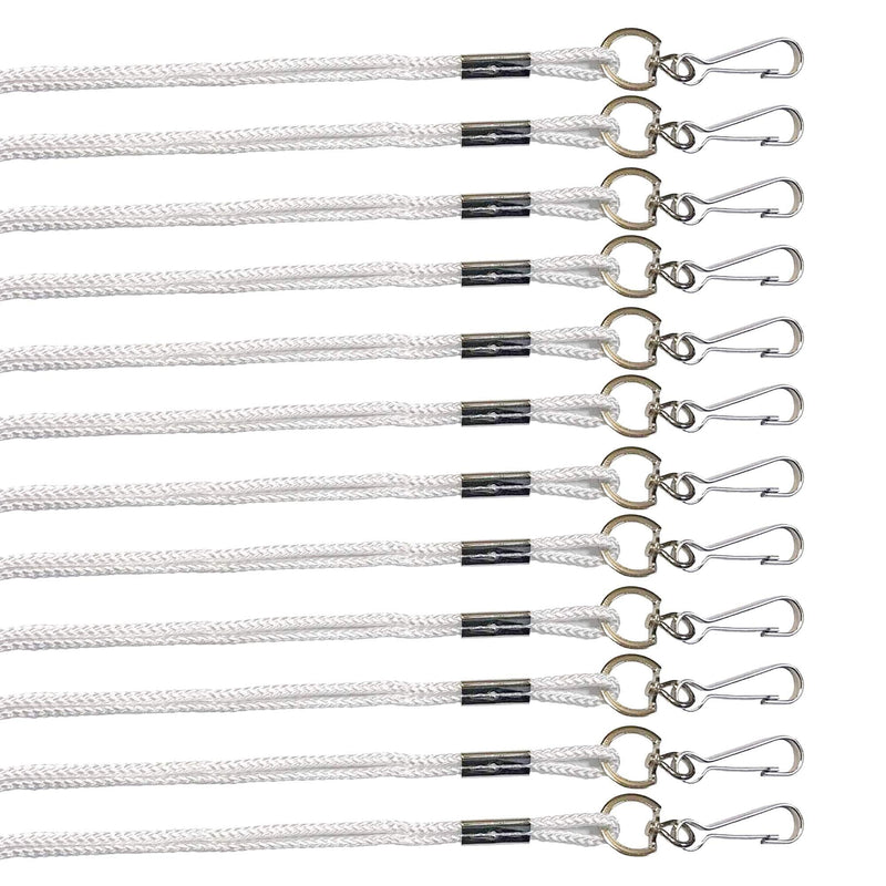 CSI Cannon Sports Nylon Lanyards- 1 dozen white