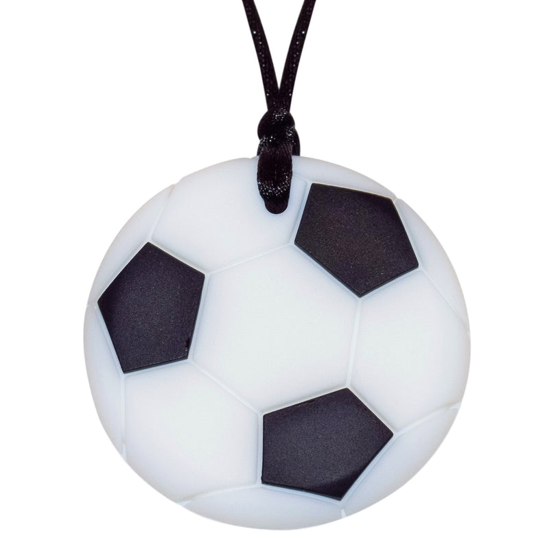 Munchables Soccer Ball Chew Necklace for Kids - Sensory Chew Jewelry