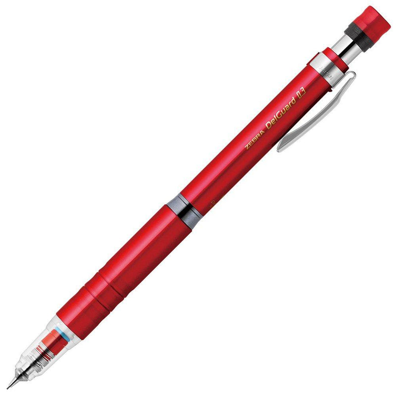 Zebra Mechanical Pencil, Del Guard Type Lx, 0.3mm, Red (P-MAS86-R)