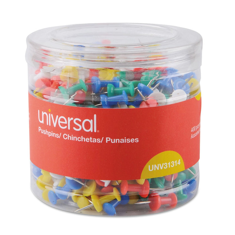 UNV31314 - Universal Colored Push Pins