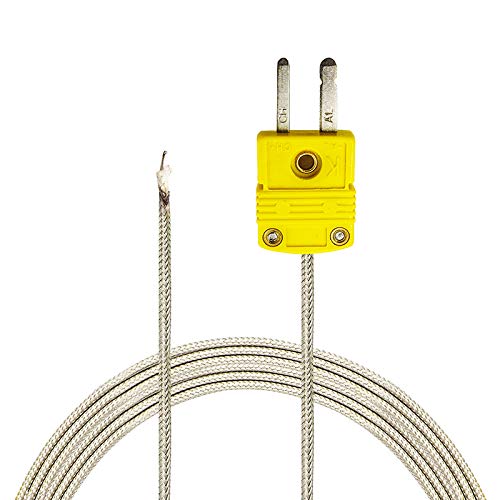 PerfectPrime TL0700, K-Type Sensor Probe for K-Type Thermocouple Thermometer/Meter in Temperature Range from -30 to 700 °C/ 1292°F 700°C / 0.5mm / 1 M
