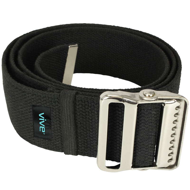 Vive Gait Belt (60 Inch) - Transfer Assist Device for Seniors, Elderly, Bariatric, Occupational and Physical Therapy - Medical Nursing Safety