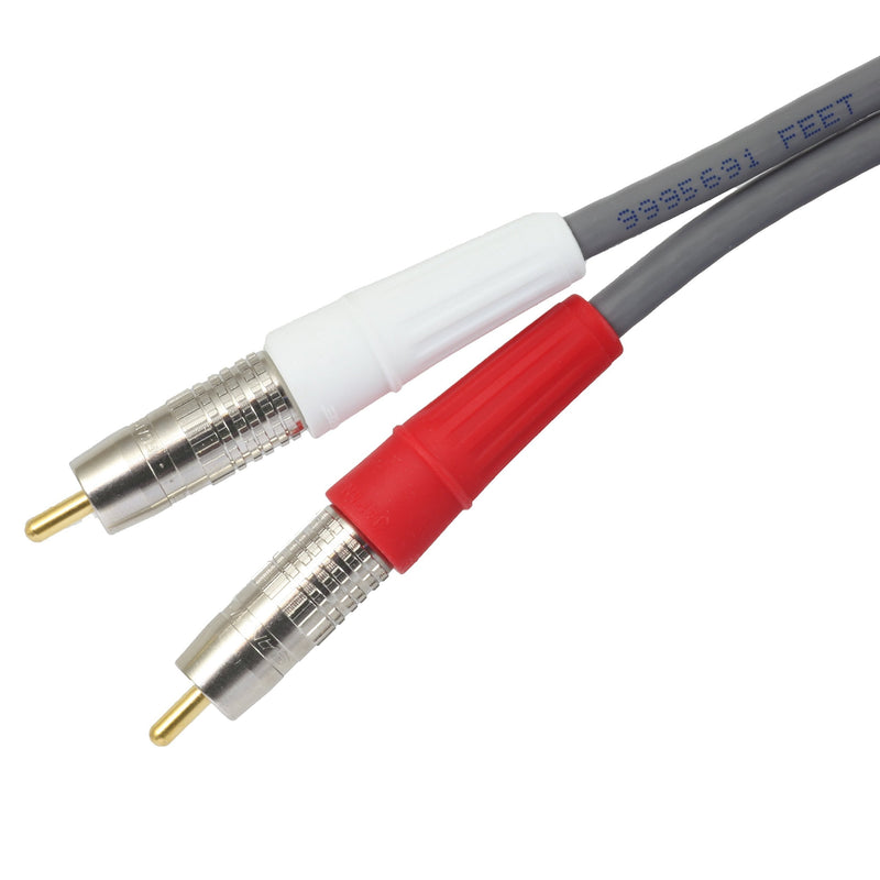 BJC Silver-Plated Stereo Audio Cable, 6 Foot, Assembled in USA