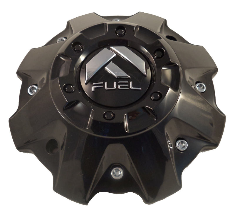 Fuel Wheels Black Gloss Custom Center Cap Set of One (1) # 1001-63B 5-6 LUGGER