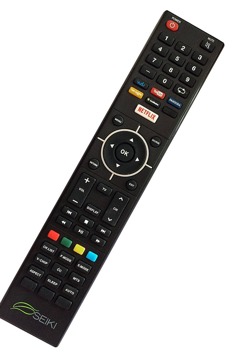 New SEIKI Smart TV Remote Control for Seiki SE32HY19T Smart tv Remote with Netflix VUDU YouTube Pandora Keys