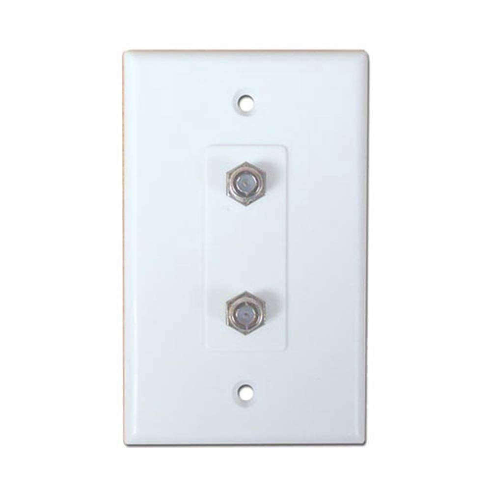 Skywalker Signature Series Wall Plate w/Dual F-81, White