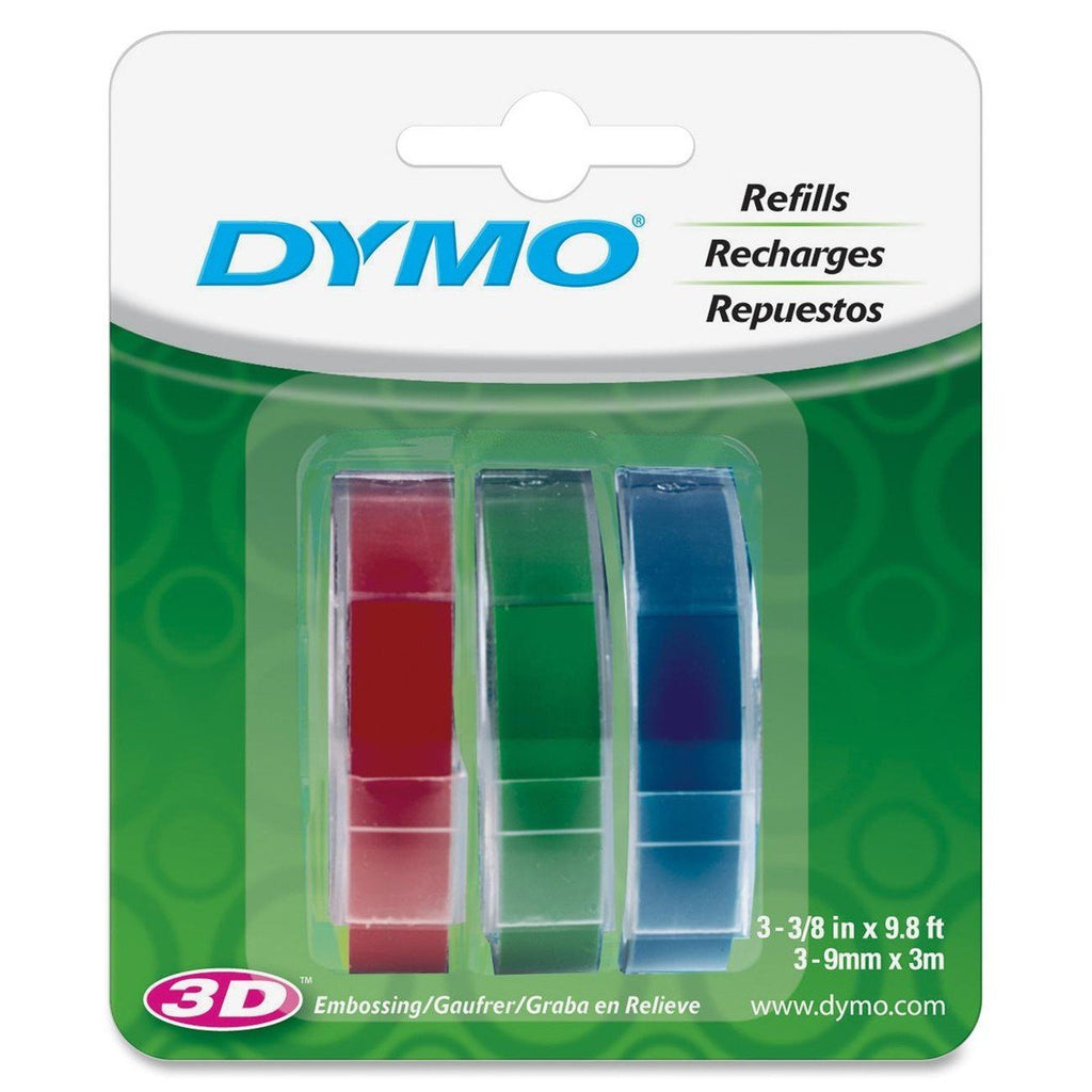 Dymo Labelmaker Refill Tape 3/8 In. X 9.8 Ft. Blue