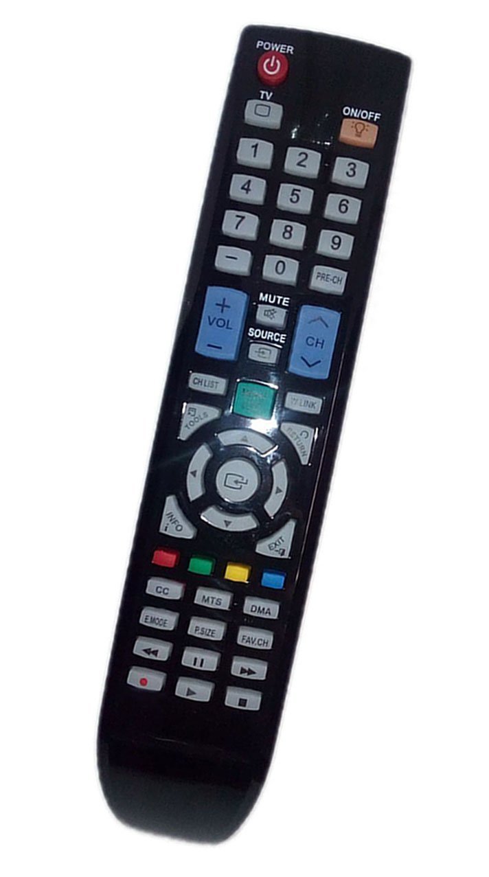 Replaced Remote Control Compatible for Samsung HL72A650C1F LN52A650A1FXZA LN52A750R1F PN50A530S2FXZC LN46B550K1FXZA LN46B630N1FXZC TV